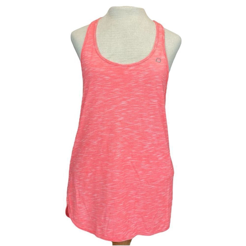 LORNA Jane Life Neon Peach/Coral Scoop Neck Racerback Tank Size Medium